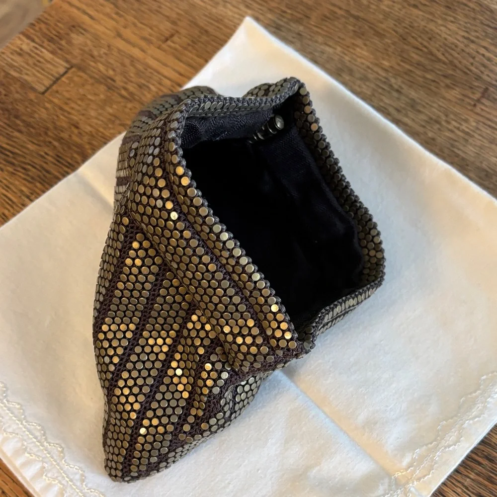 Vintage ( 1940’s?) Elegant Gold Beaded Clutch Purse. Stunning!